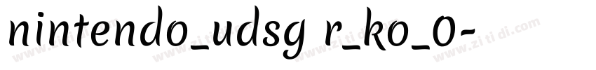 nintendo_udsg r_ko_0字体转换
